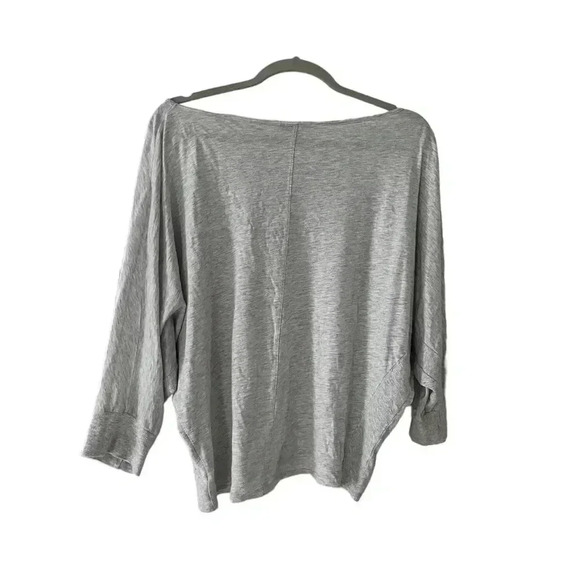Bordeaux gray dolman sleeved top size M - Picture 3 of 5